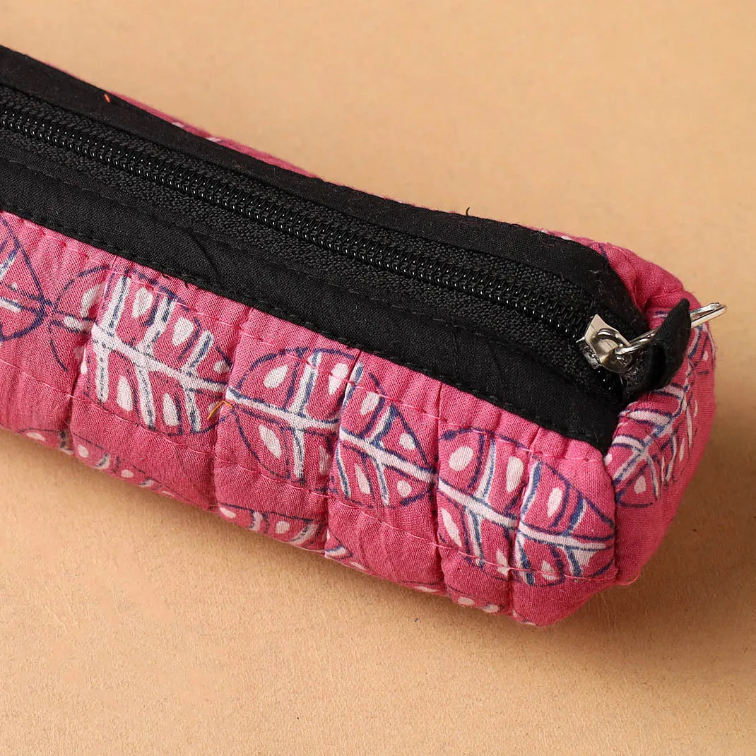 Handcrafted Quilted Cotton Multipurpose Pencil Pouch 16