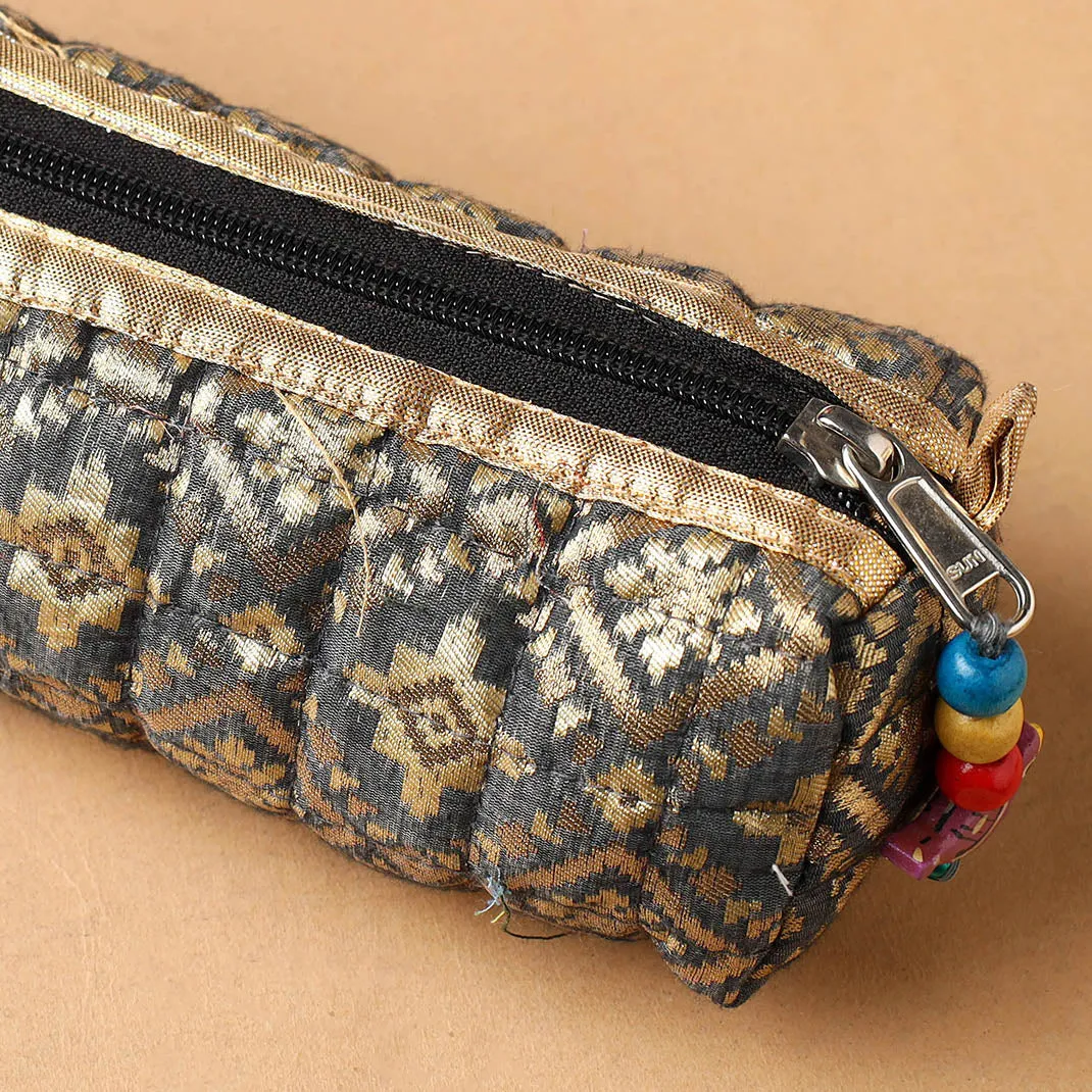 Handcrafted Quilted Cotton Multipurpose Pencil Pouch 19