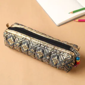 Handcrafted Quilted Cotton Multipurpose Pencil Pouch 19