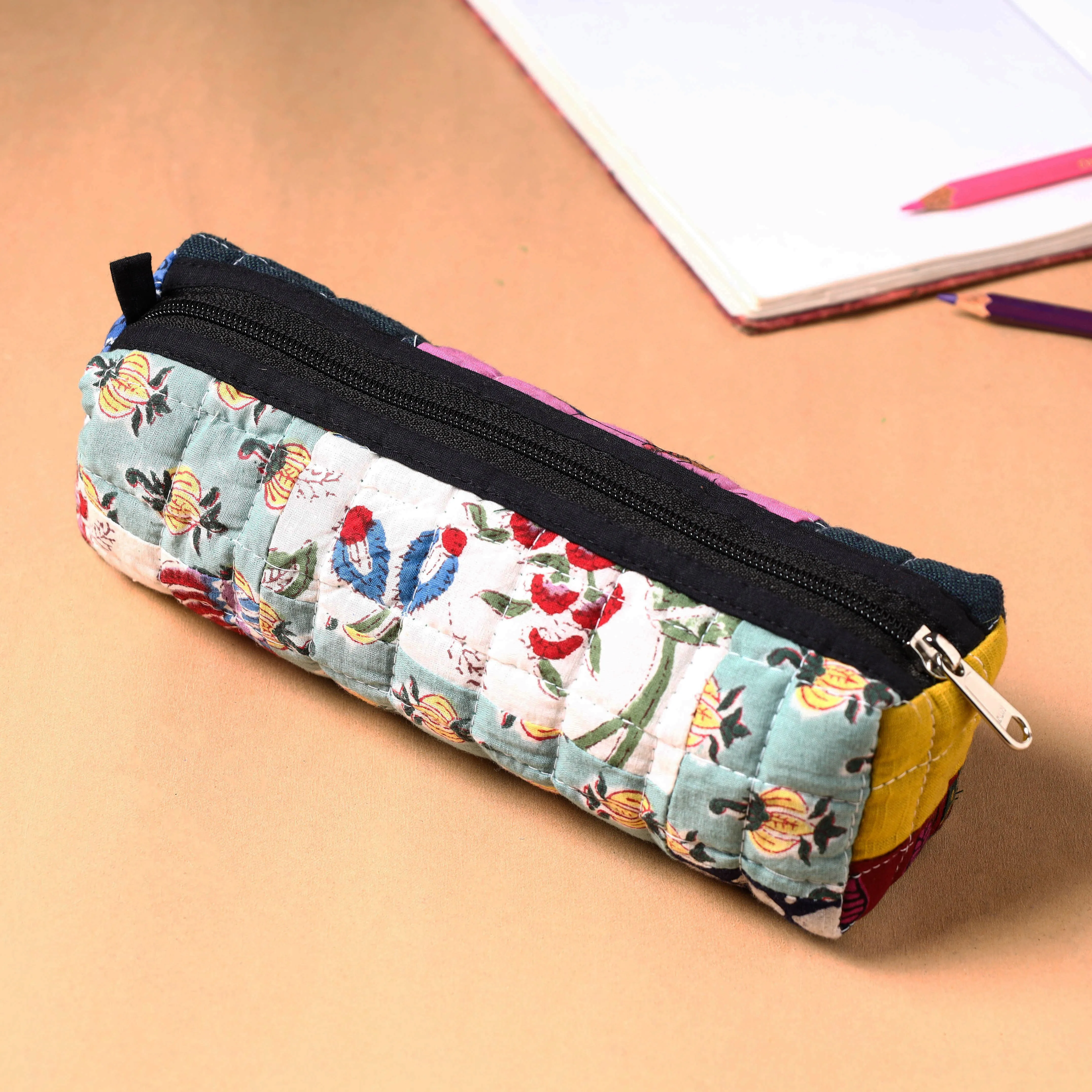 Handcrafted Quilted Patchwork Multipurpose Pencil Pouch 102