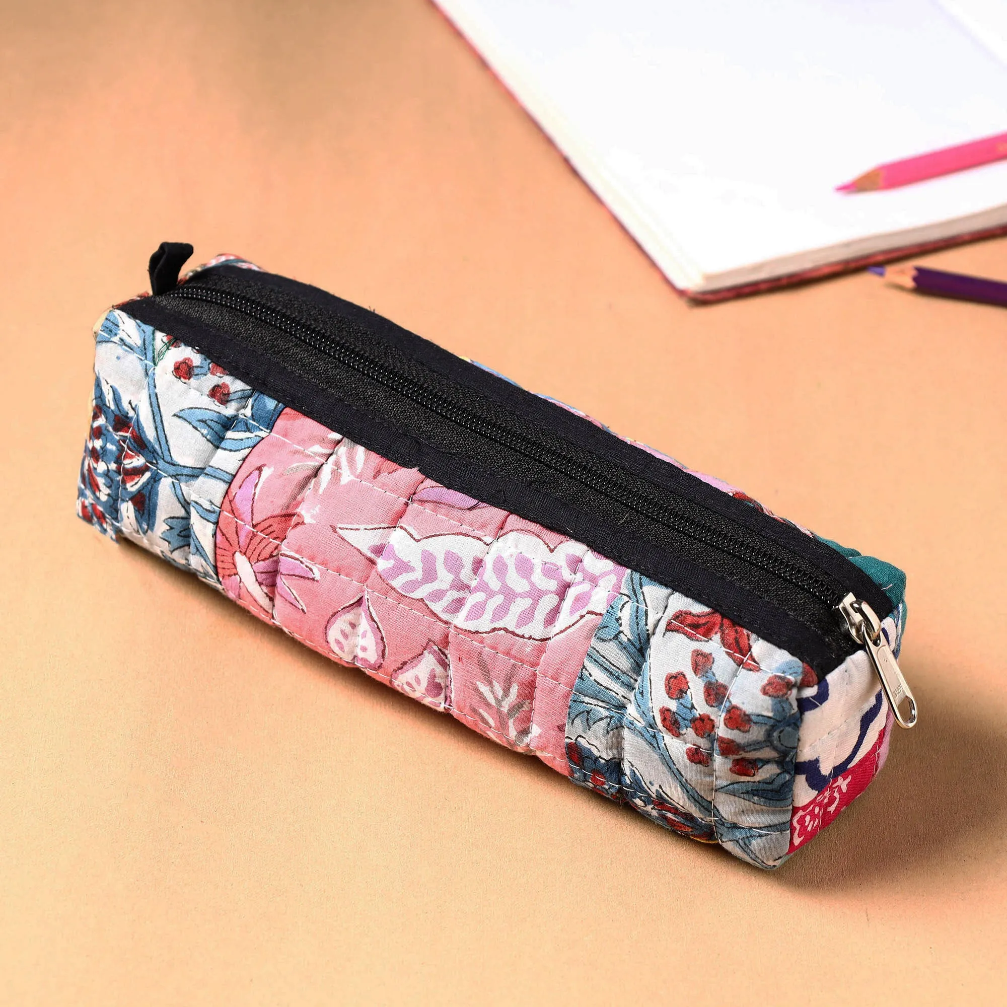 Handcrafted Quilted Patchwork Multipurpose Pencil Pouch 20