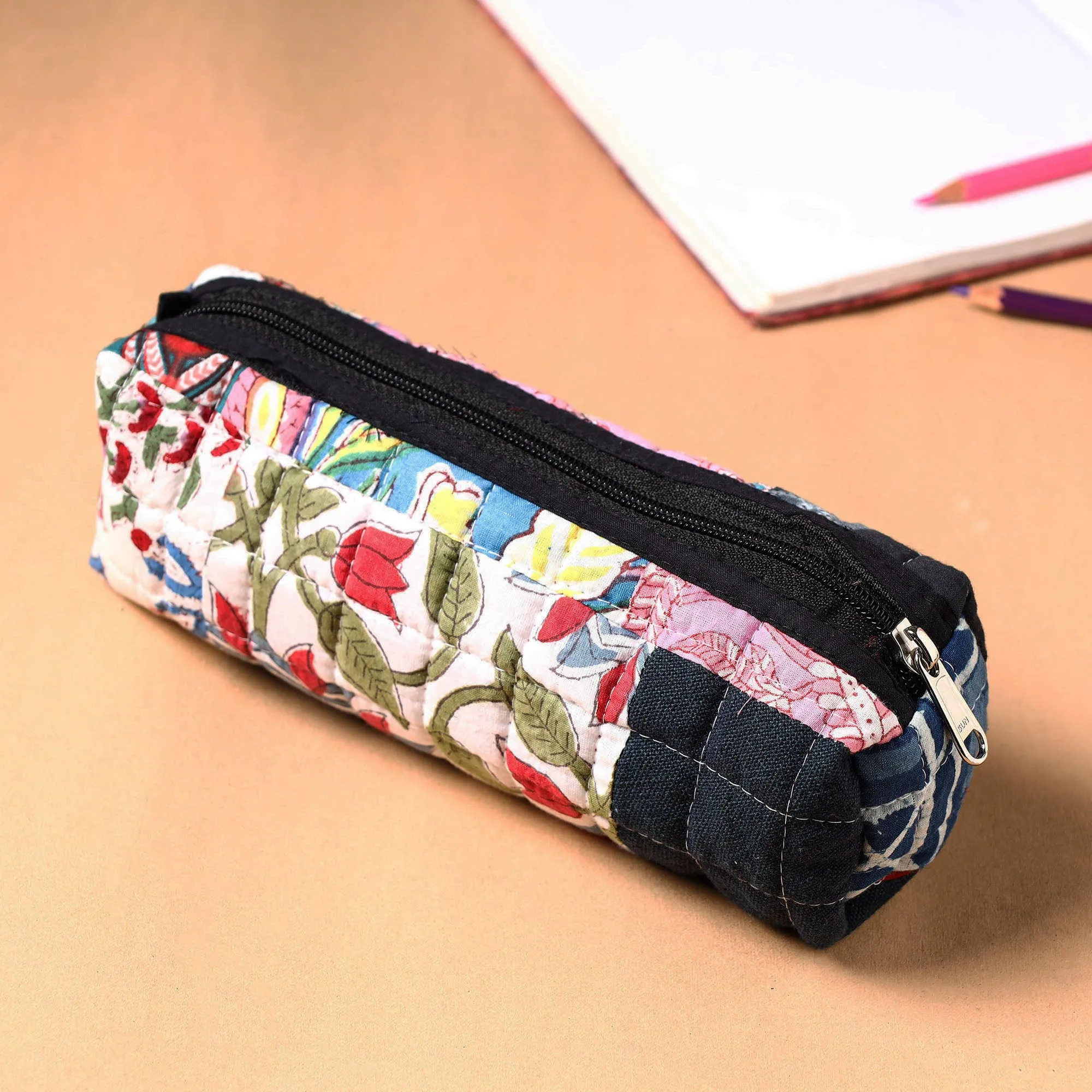 Handcrafted Quilted Patchwork Multipurpose Pencil Pouch 26