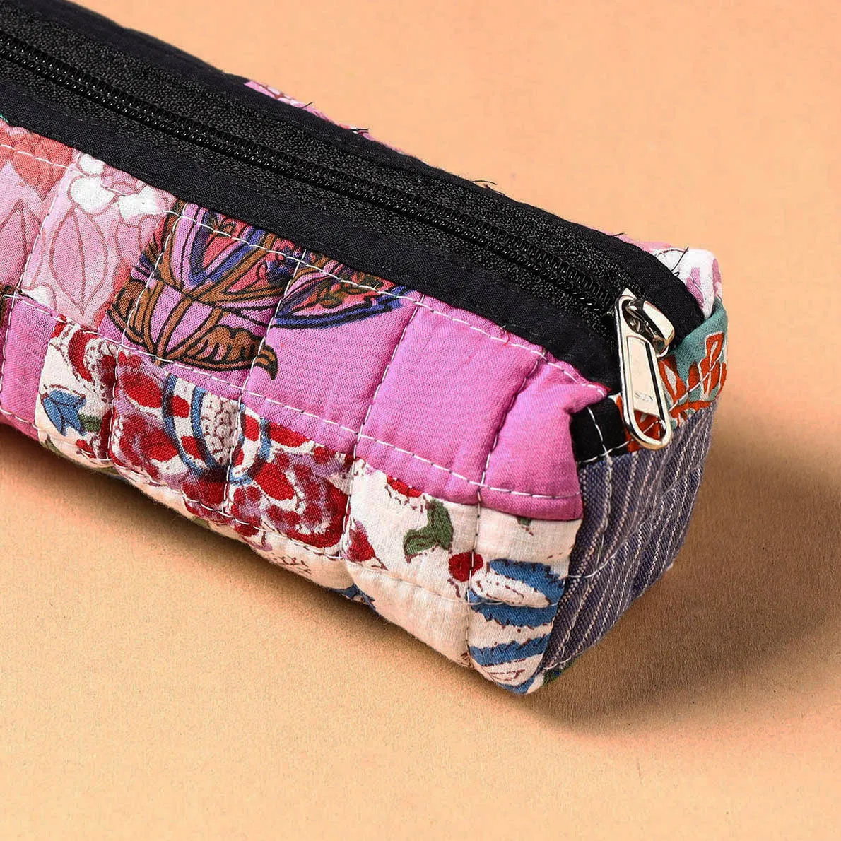 Handcrafted Quilted Patchwork Multipurpose Pencil Pouch 44