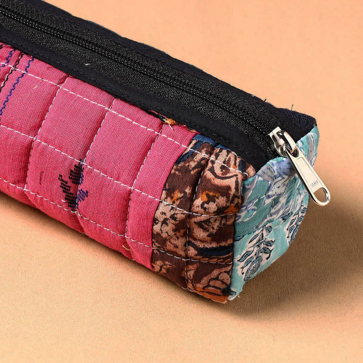 Handcrafted Quilted Patchwork Multipurpose Pencil Pouch 48