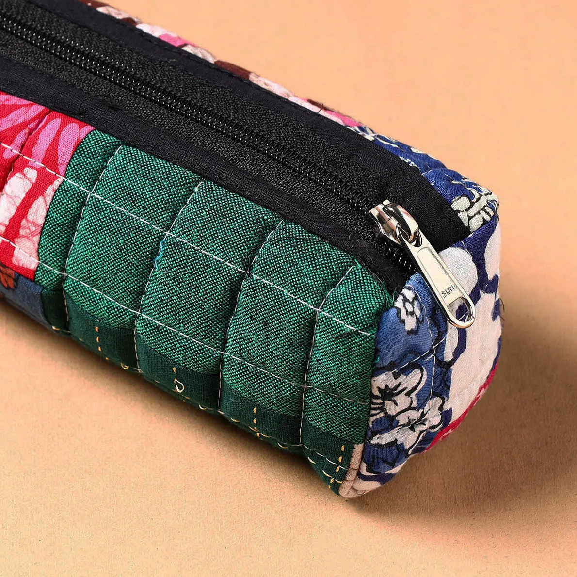 Handcrafted Quilted Patchwork Multipurpose Pencil Pouch 6