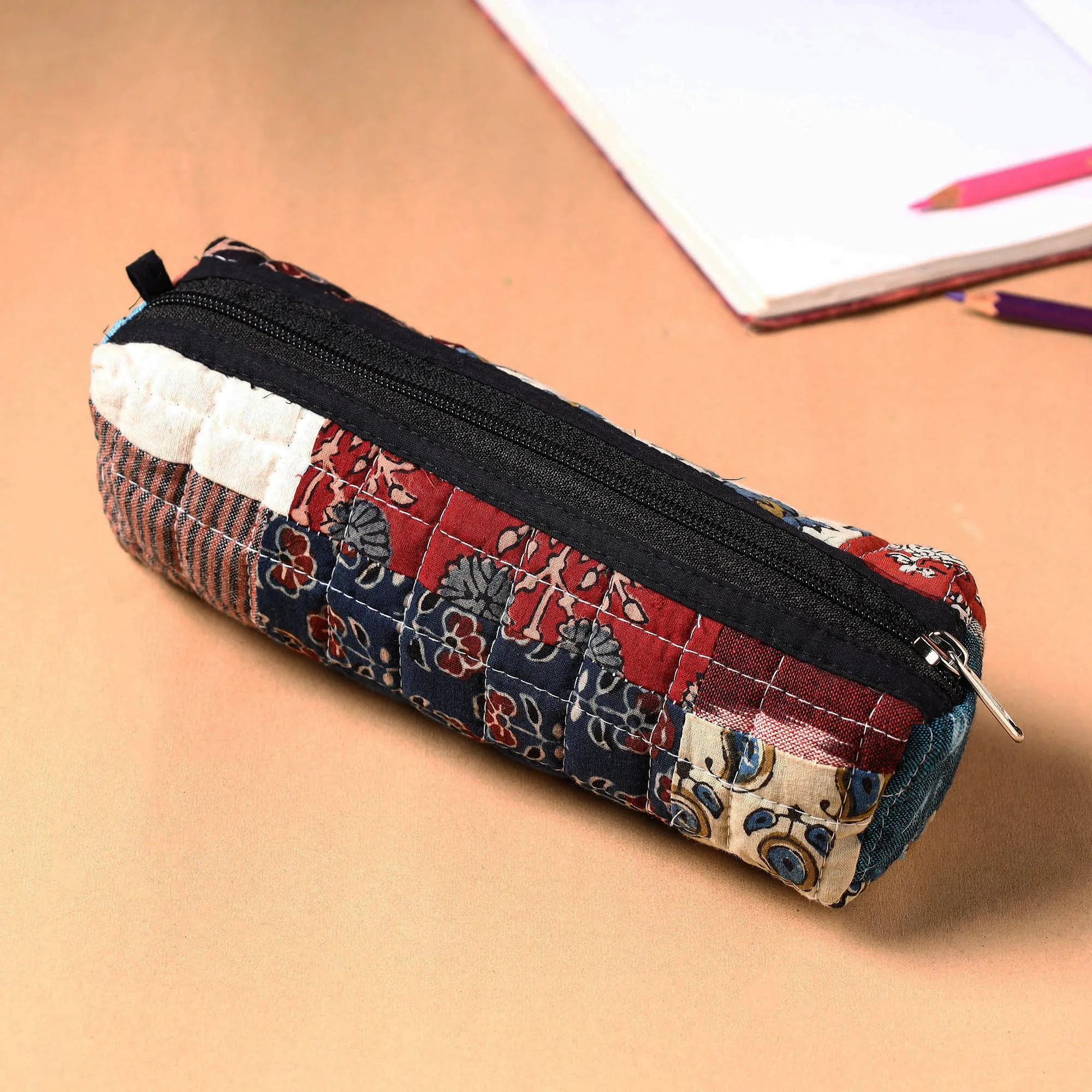 Handcrafted Quilted Patchwork Multipurpose Pencil Pouch 85