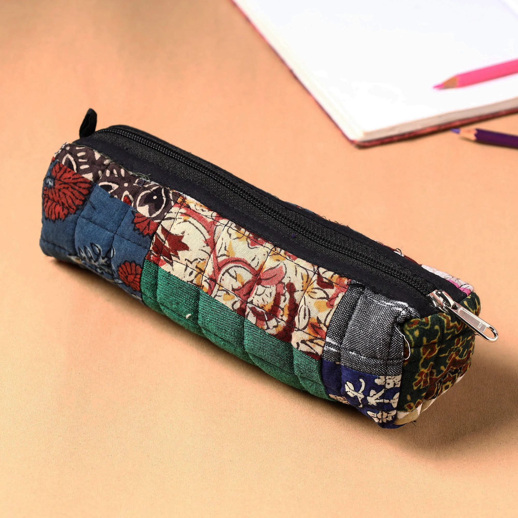 Handcrafted Quilted Patchwork Multipurpose Pencil Pouch 92