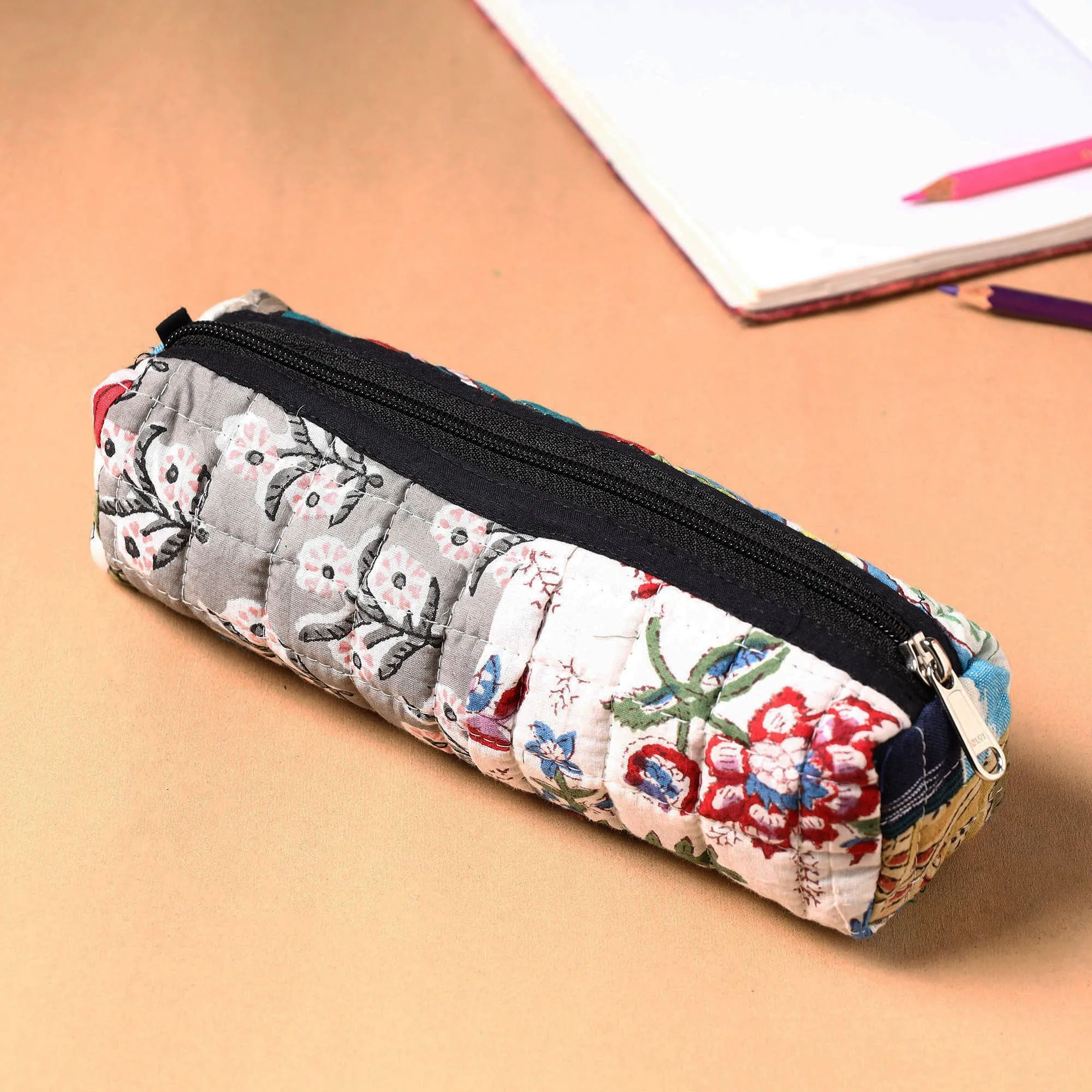 Handcrafted Quilted Patchwork Multipurpose Pencil Pouch 99