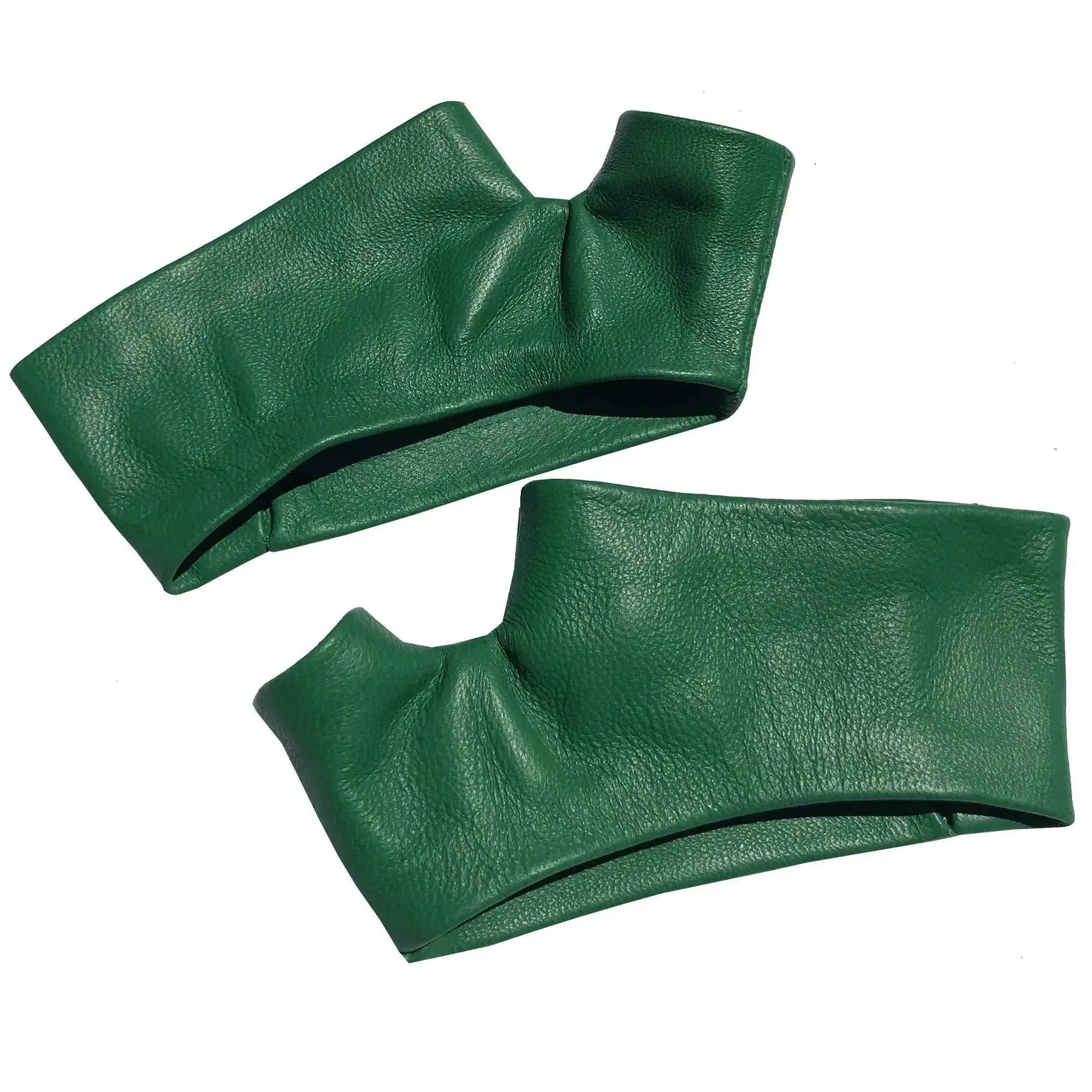 Handmade Fingerless Grass Green Mini Gloves – Chic and Stylish Statement Piece