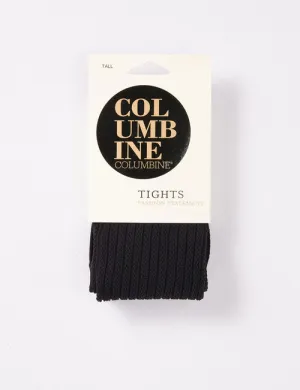 Heavy Cable Opaque Tights