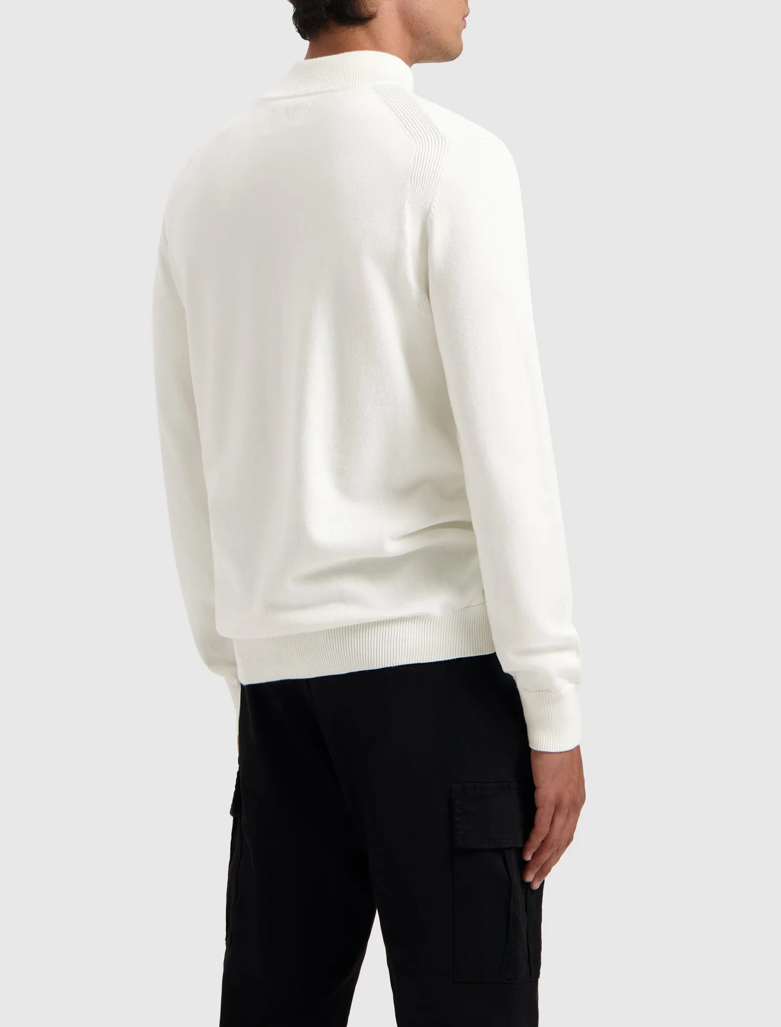 Hidden Halfzip Knitwear | Off White