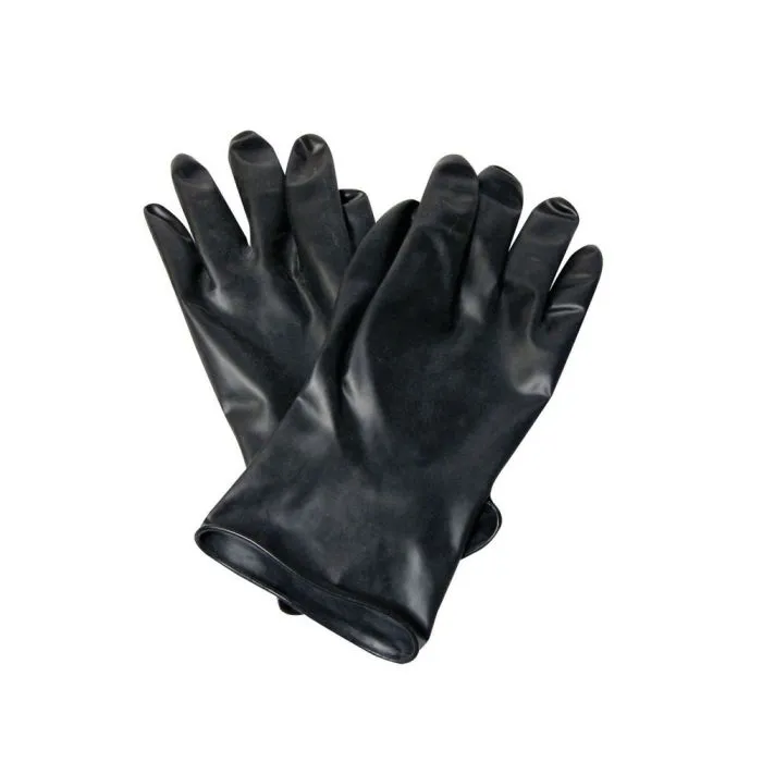 Honeywell North 068-B131/8 Chemical Resistant Butyl Glove, 13 mil, Smooth, Black, Size 8, 1 Pair