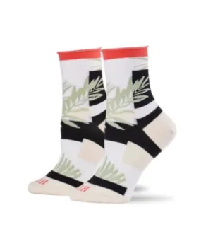 Hue Womens Floral Crew Socks