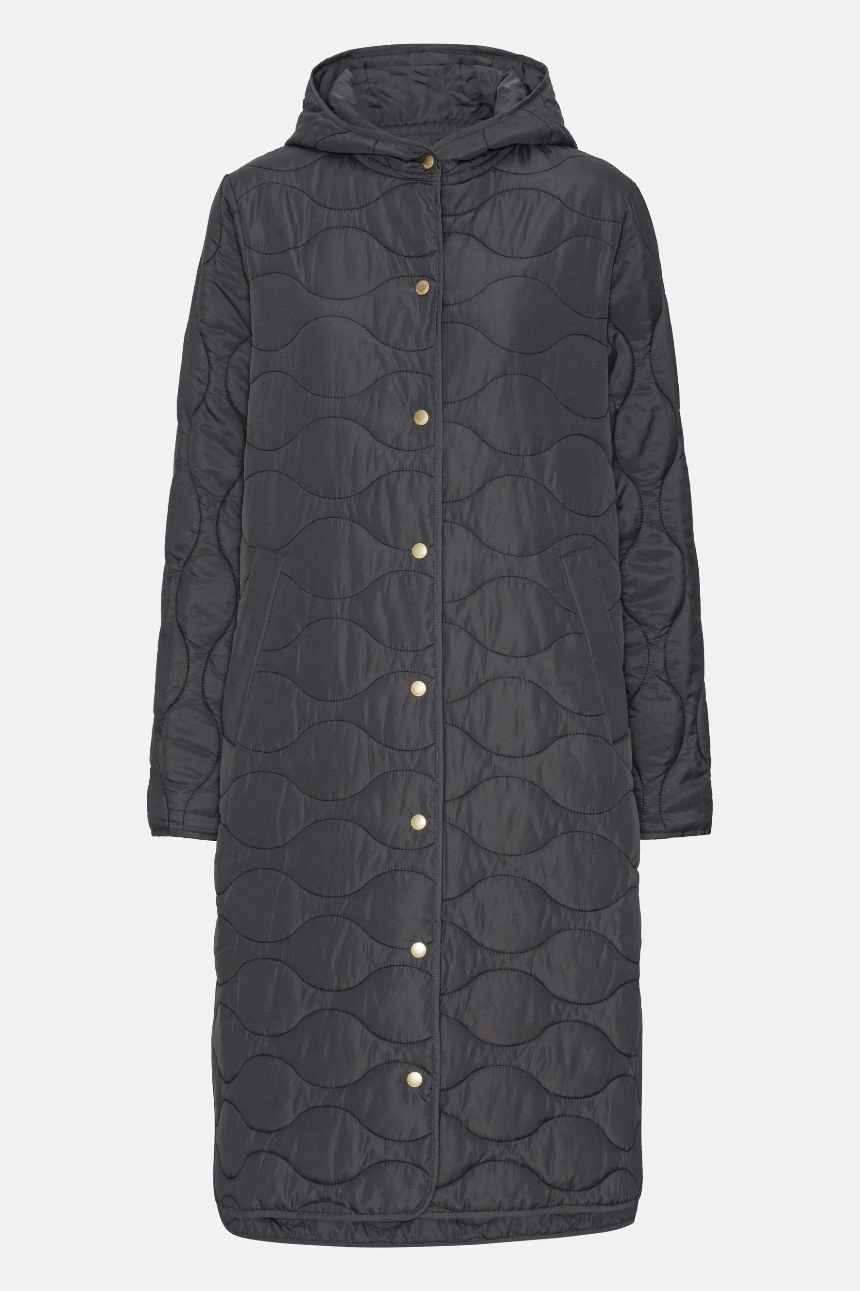 Ilse Jacobsen Quilted 05 Coat Asphalt