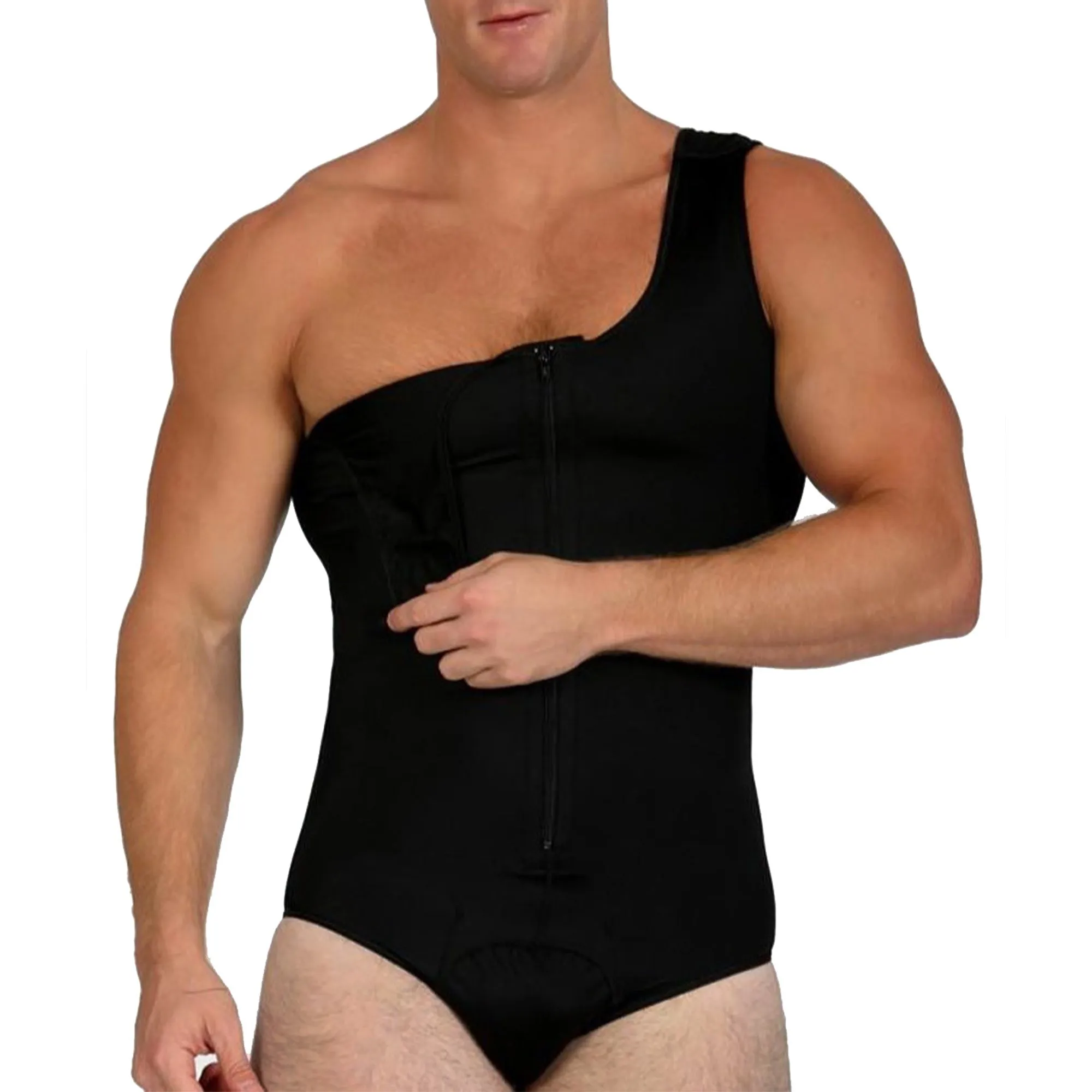 InstantRecoveryMD Men's Compression Post-Surgical Tank Bodysuit MD308