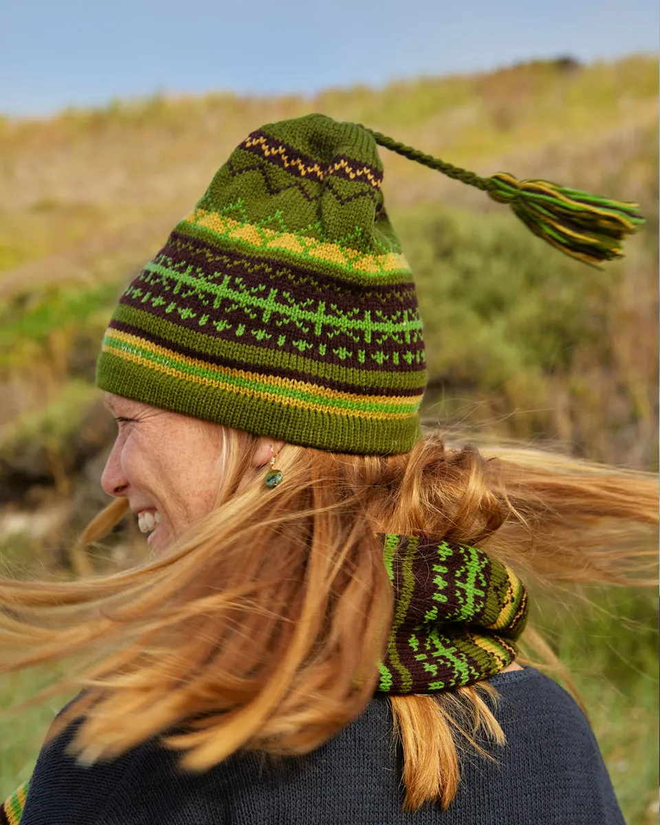 Intarsia Knit Beanie