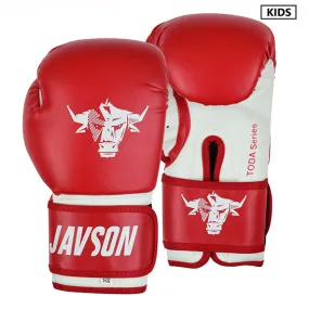 JAVSON KIDS BOXING GLOVES TODA SERIES HOOK & LOOP RED / WHITE