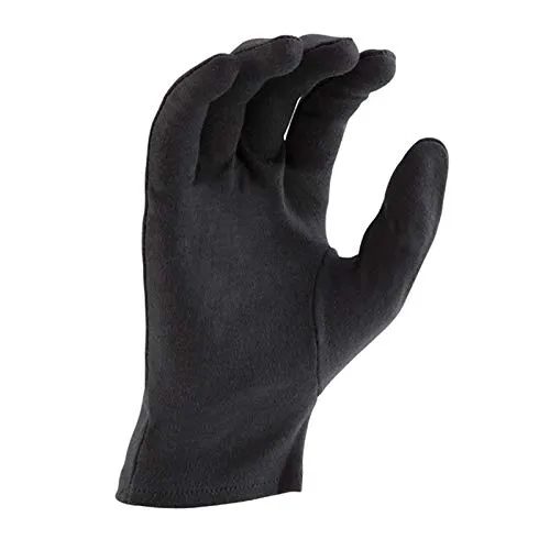 Kuber Industries Men's & Women's Cotton Hand Summer Gloves for Protection from Sun Burn/Heat/Pollution (Pack Of-2 Pairs, Black)-MASK46441