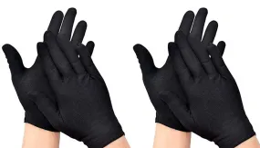 Kuber Industries Men's & Women's Cotton Hand Summer Gloves for Protection from Sun Burn/Heat/Pollution (Pack Of-2 Pairs, Black)-MASK46441