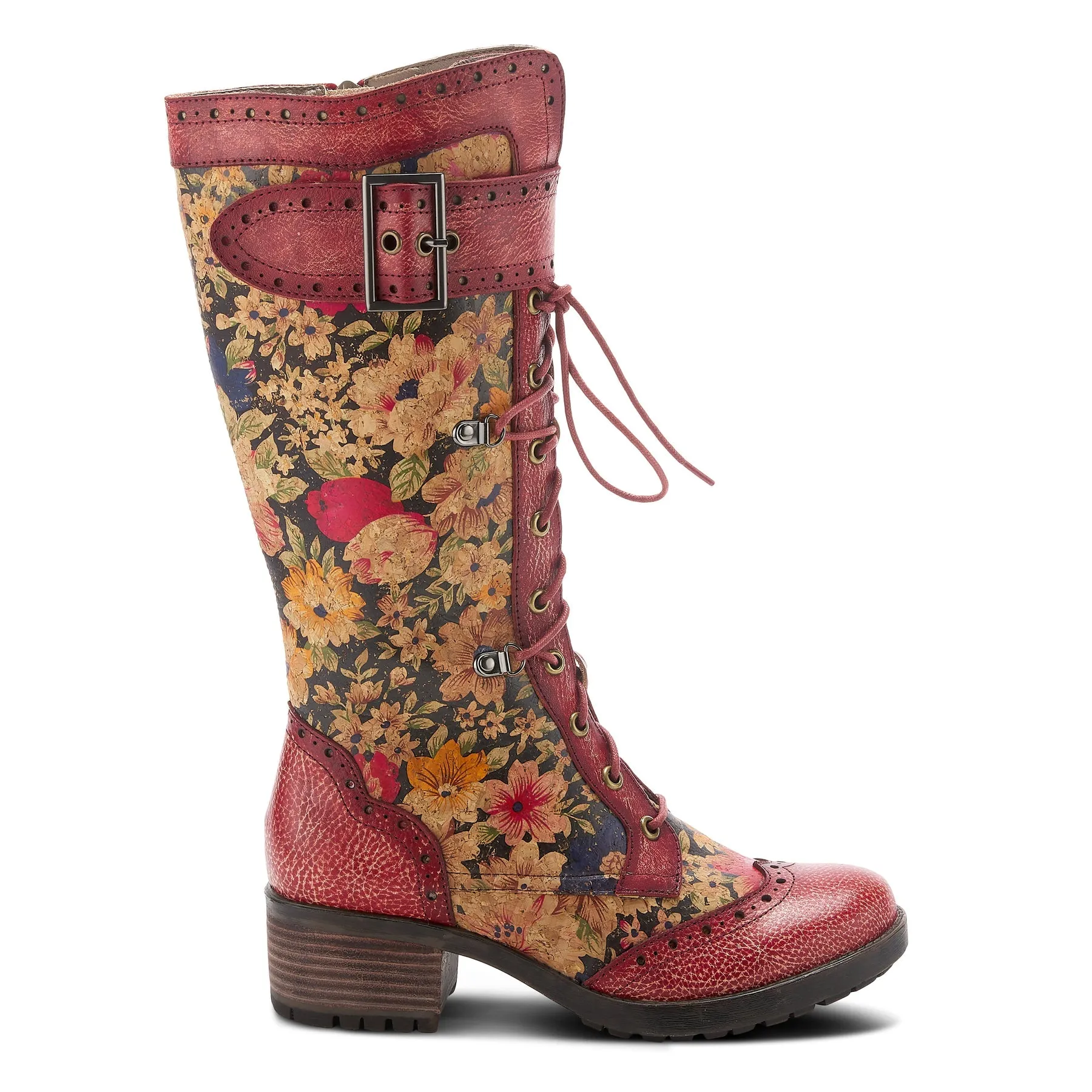 L'ARTISTE KISHA-FLORA RED BOOTS