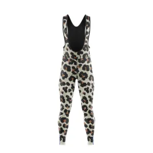 Leopard Print Paria Thermal Cargo Bib Tights