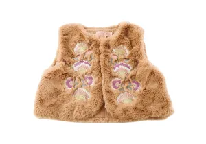 Louise Misha, Baby Girls Faux Fur Gilet, 12-18 Months