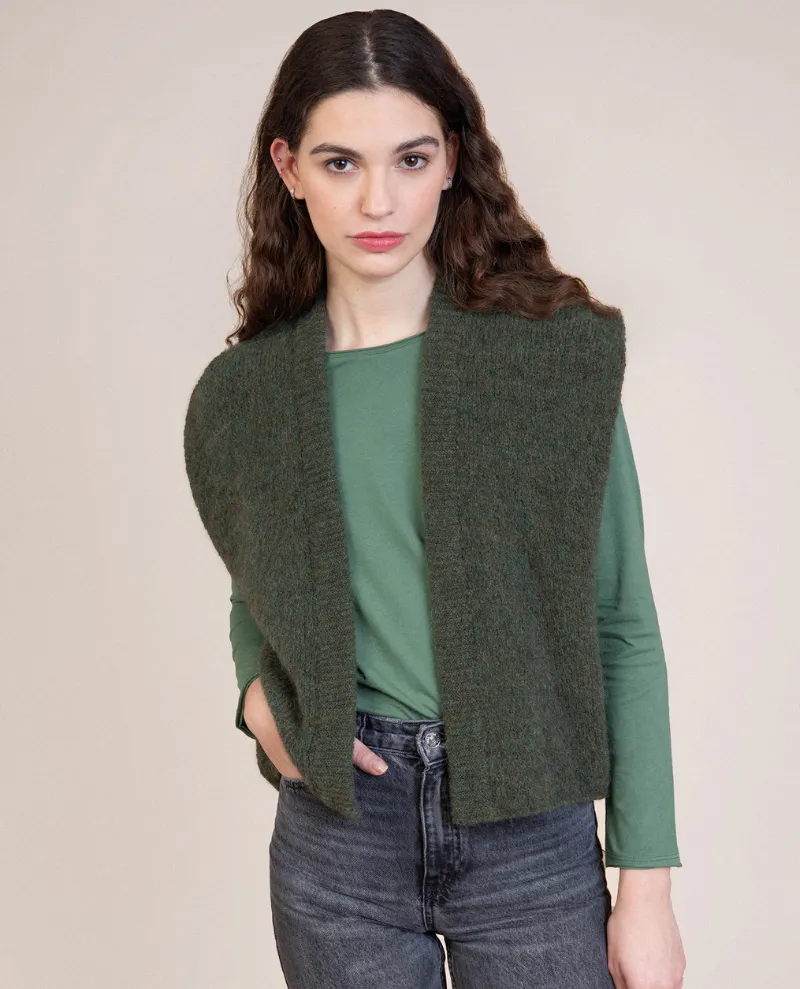 Maison Anje Besco Wasabi Green Cardigan