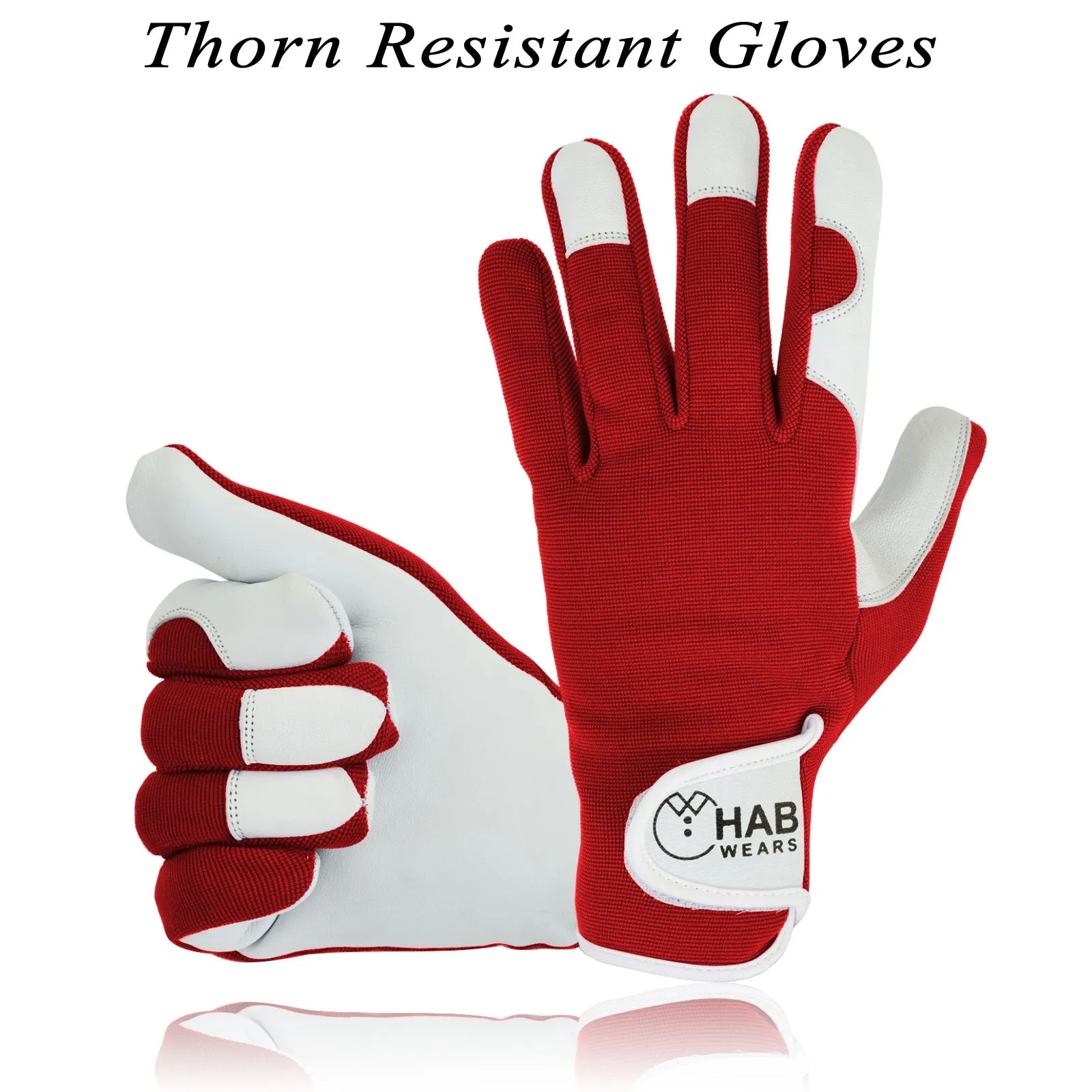 Men Leather Thorn Proof Gardening Glove