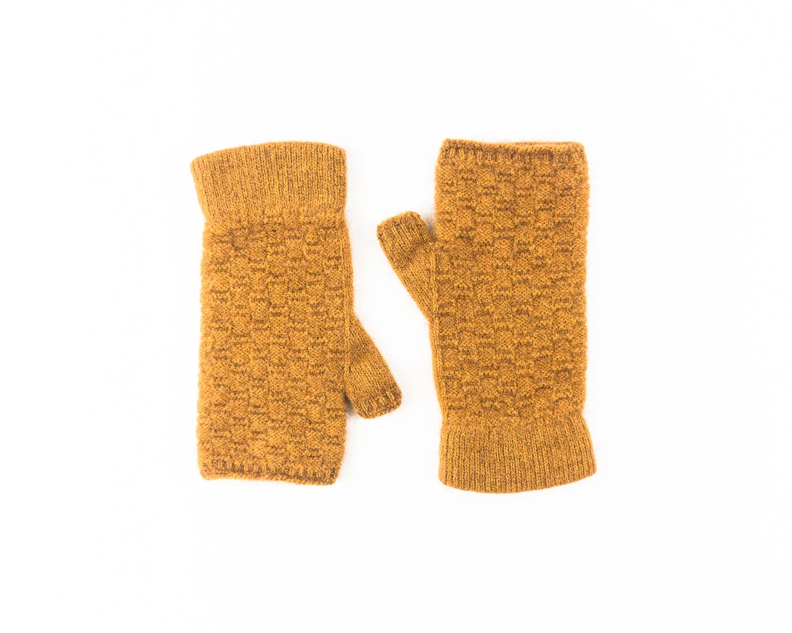 Merino Possum Waffle Mittens