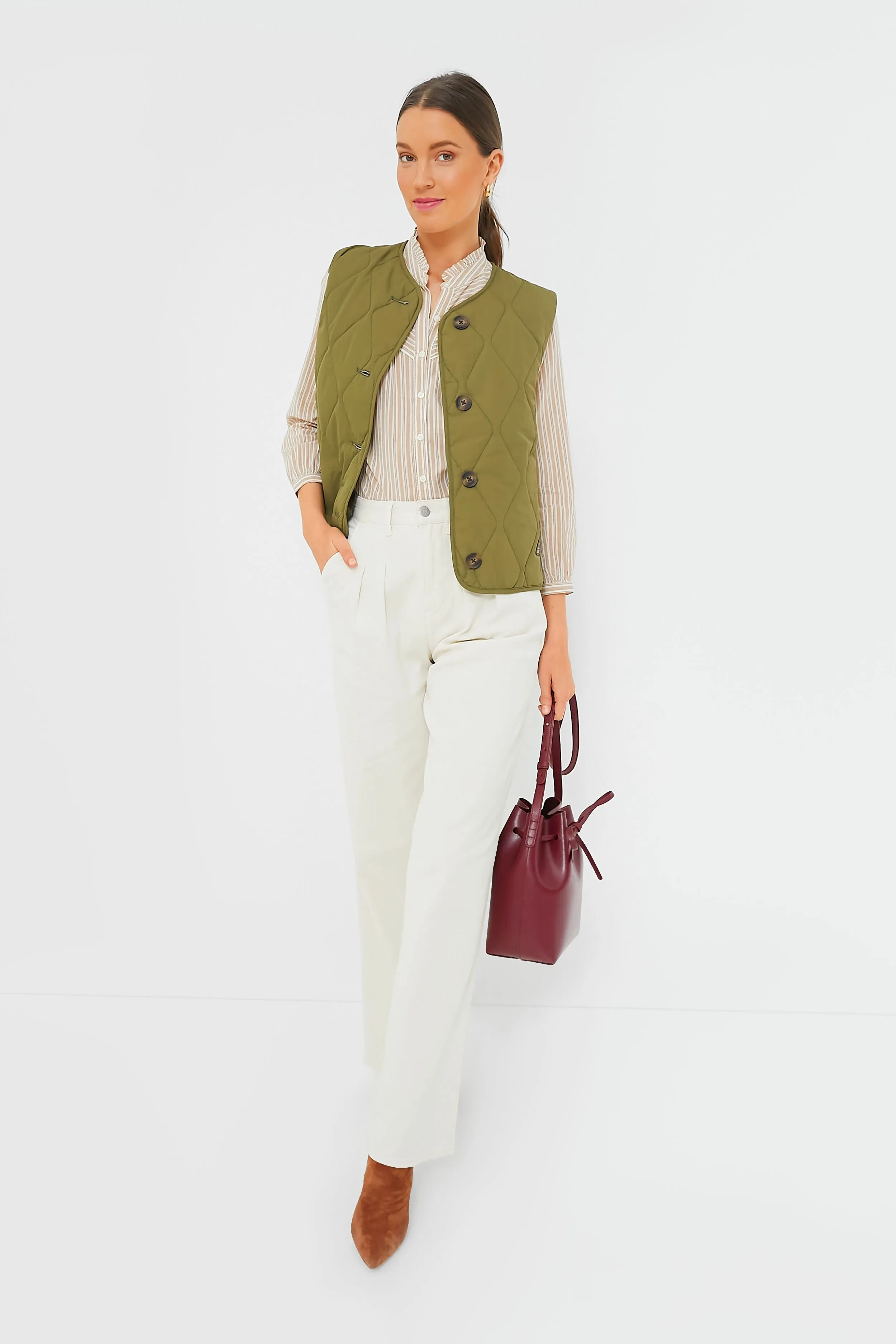 Military Oliva Kelley Gilet