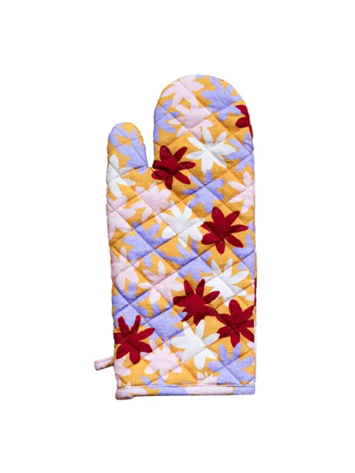 Mosey Me Crimson Floral Oven Mitt