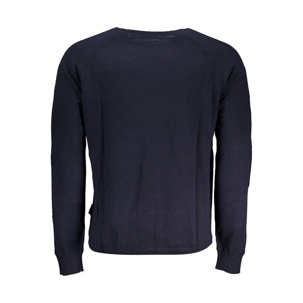 Napapijri Elegant Crew Neck Sweater with Contrast Details