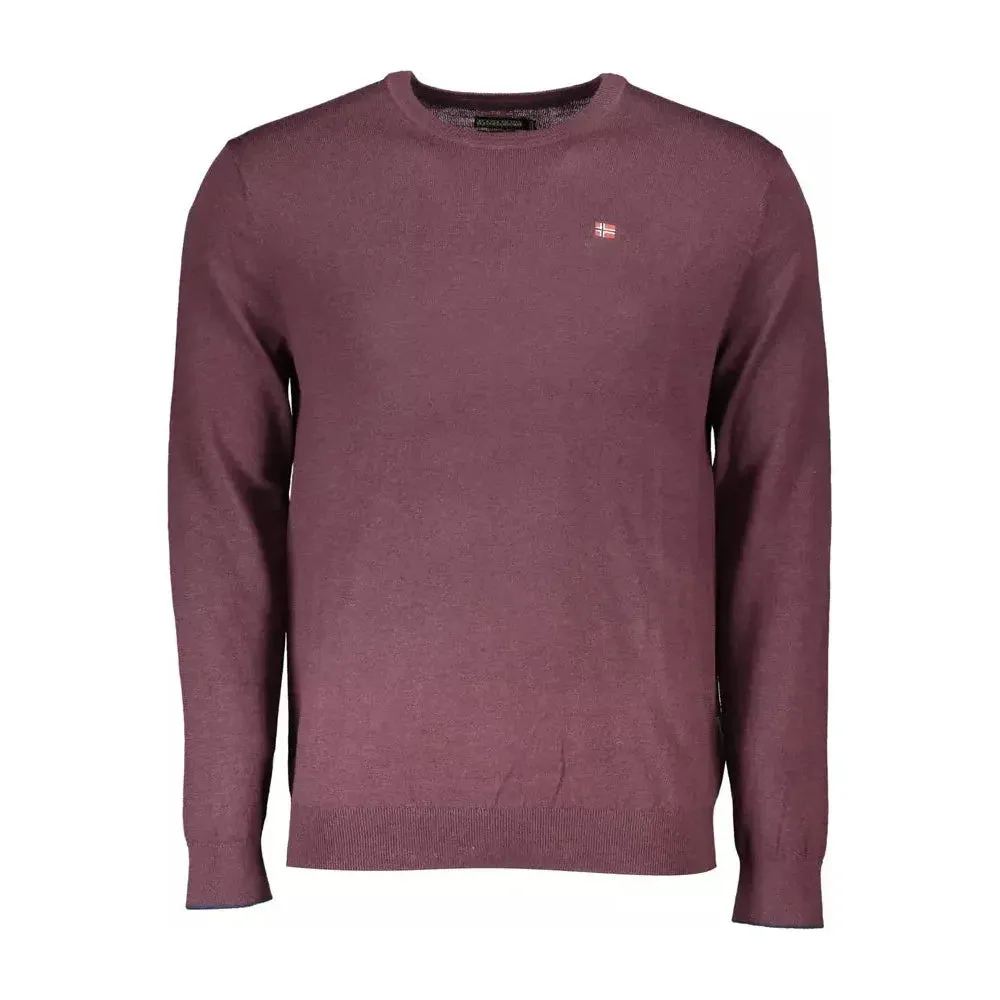 Napapijri Purple Wool Men Sweater