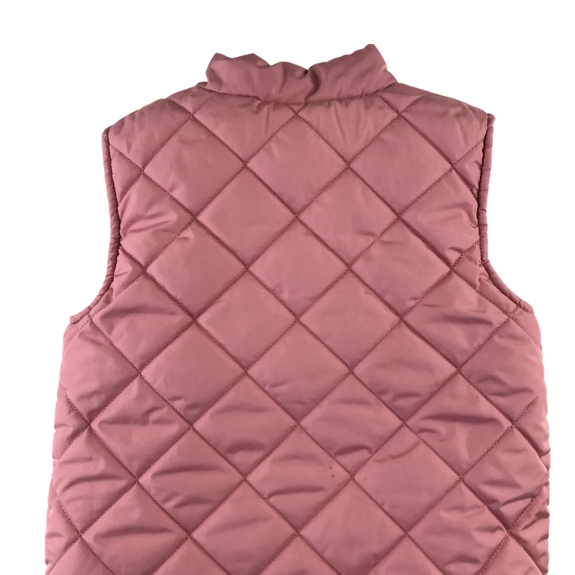 Nutmeg reversible gilet 5-6 years pink and white floral puffer