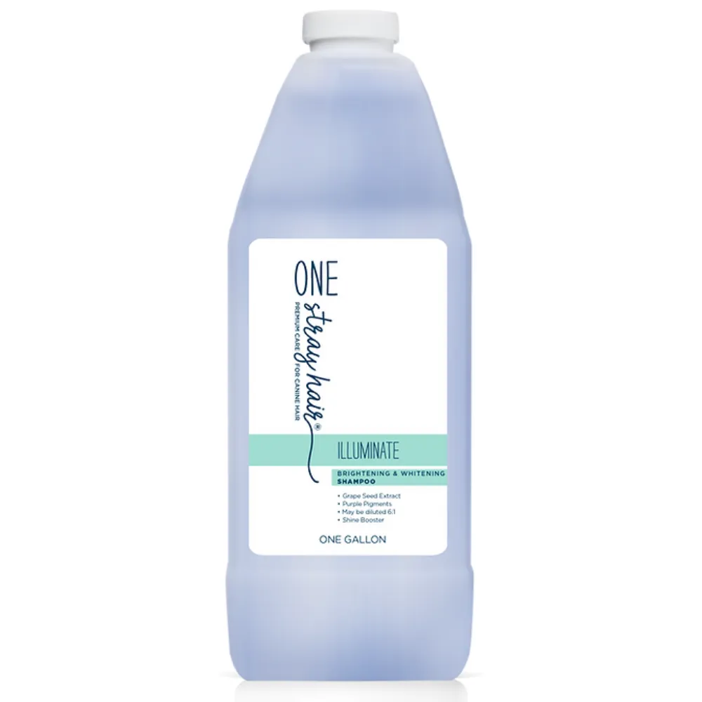 One Stray Hair Illuminate Brightening and Whitening Shampoo For Dogs