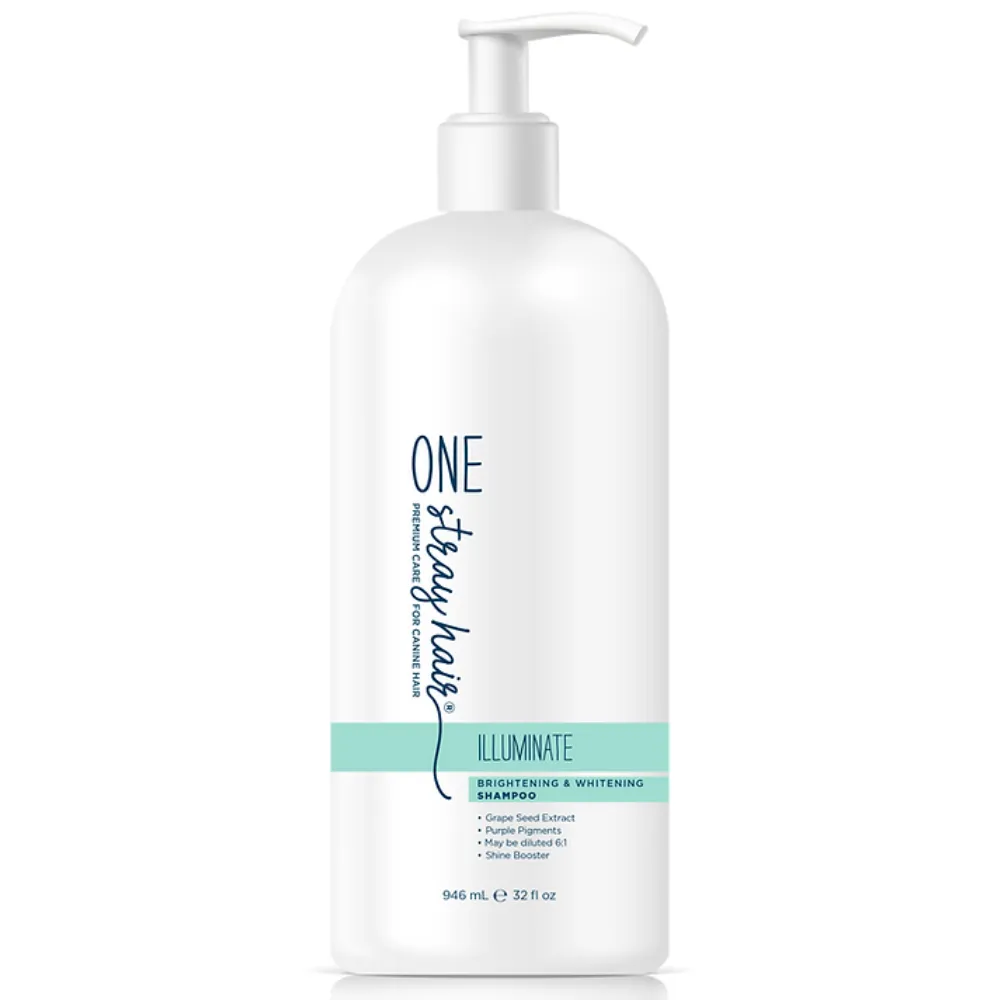 One Stray Hair Illuminate Brightening and Whitening Shampoo For Dogs