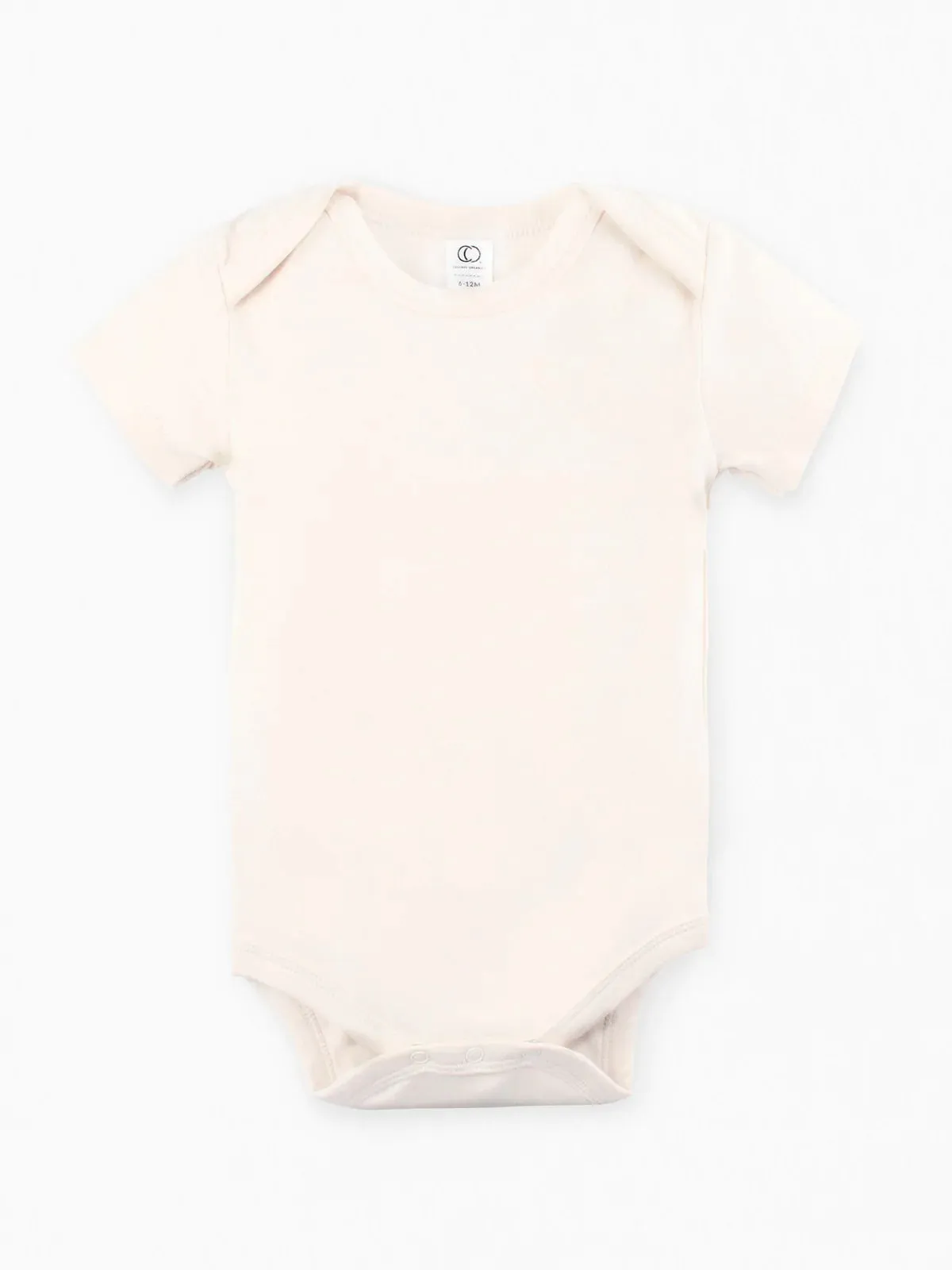 Organic Short Sleeve Onesie in Natural