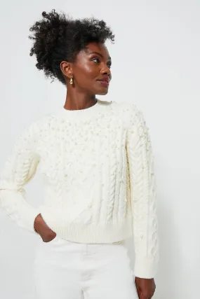 Pearl Embellished Ellis Sweater