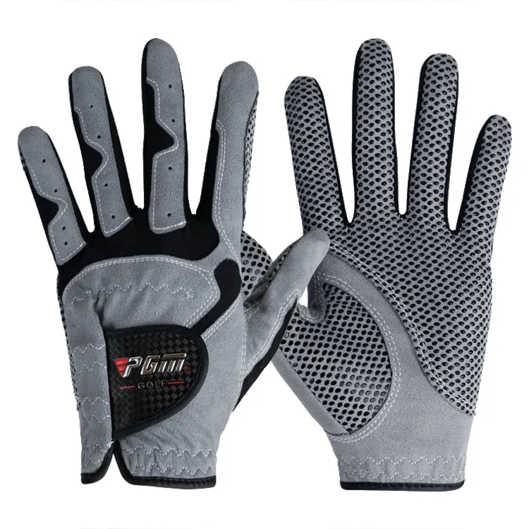 PGM Golf Left Hand Microfiber Cloth Anti-Slip Single Gloves for Men (Color:Grey Size:26)