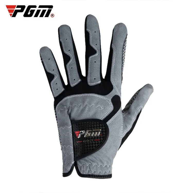 PGM Golf Left Hand Microfiber Cloth Anti-Slip Single Gloves for Men (Color:Grey Size:26)