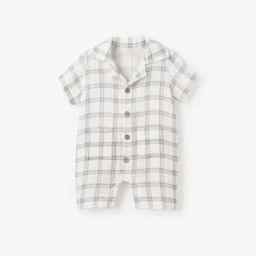 Plaid Organic Muslin Shortall