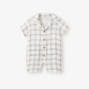 Plaid Organic Muslin Shortall