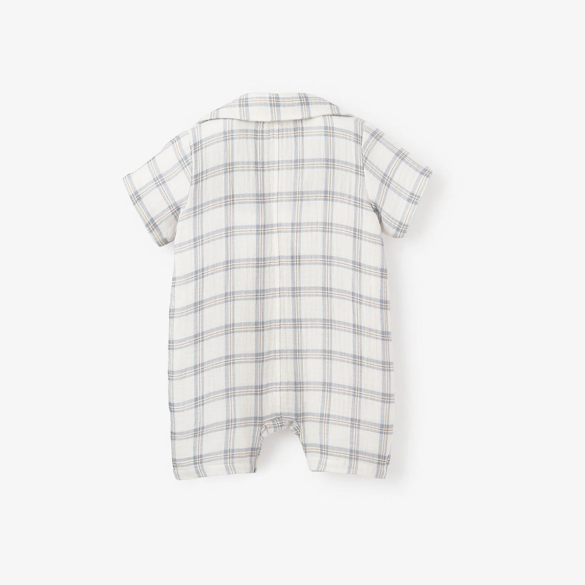 Plaid Organic Muslin Shortall