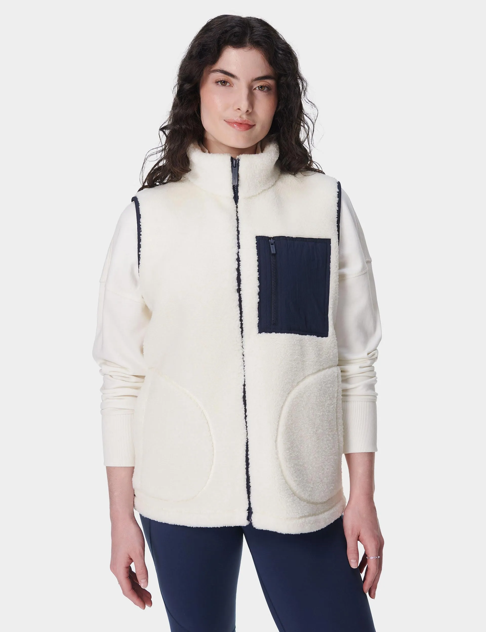 Plush Gilet - Lily White