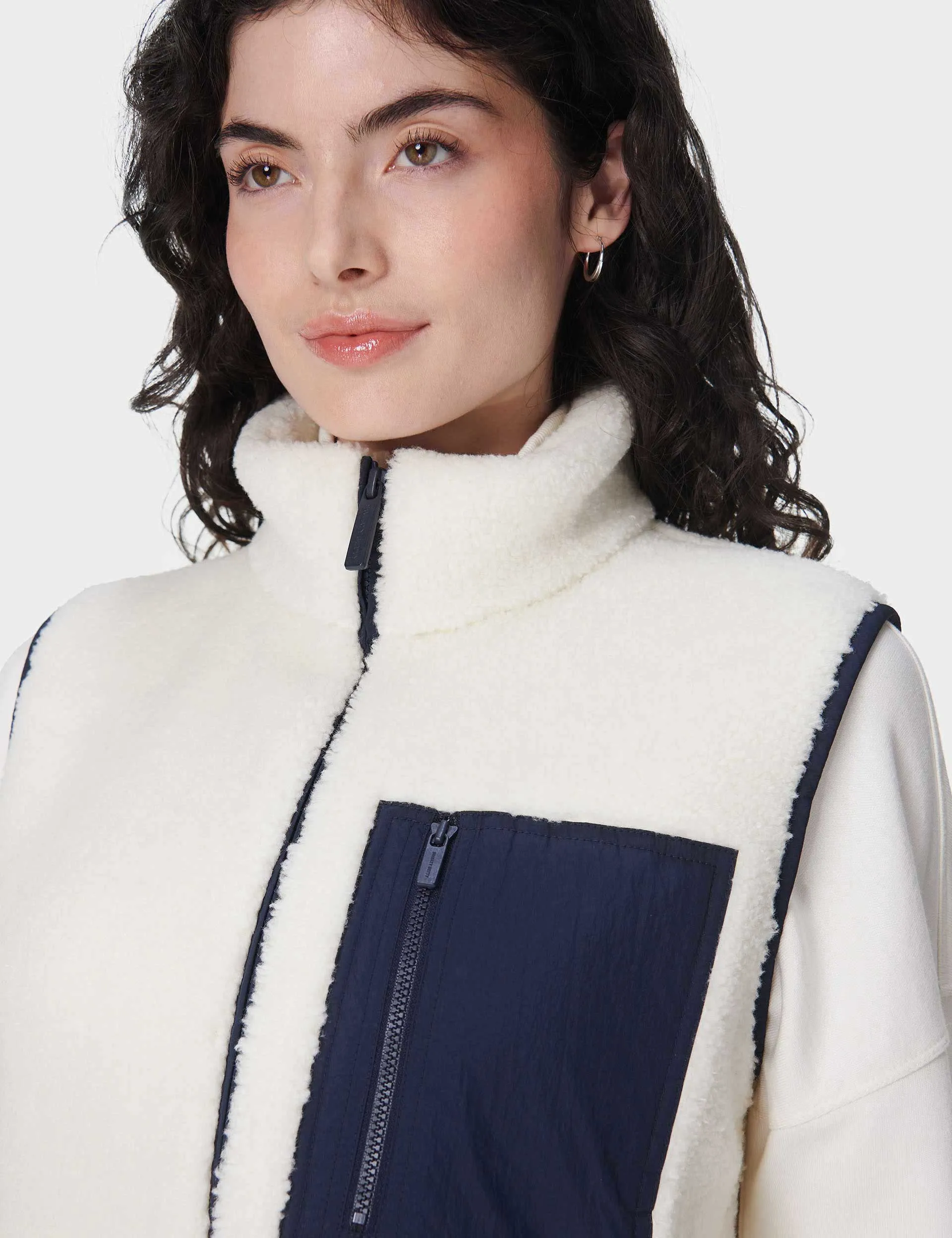 Plush Gilet - Lily White