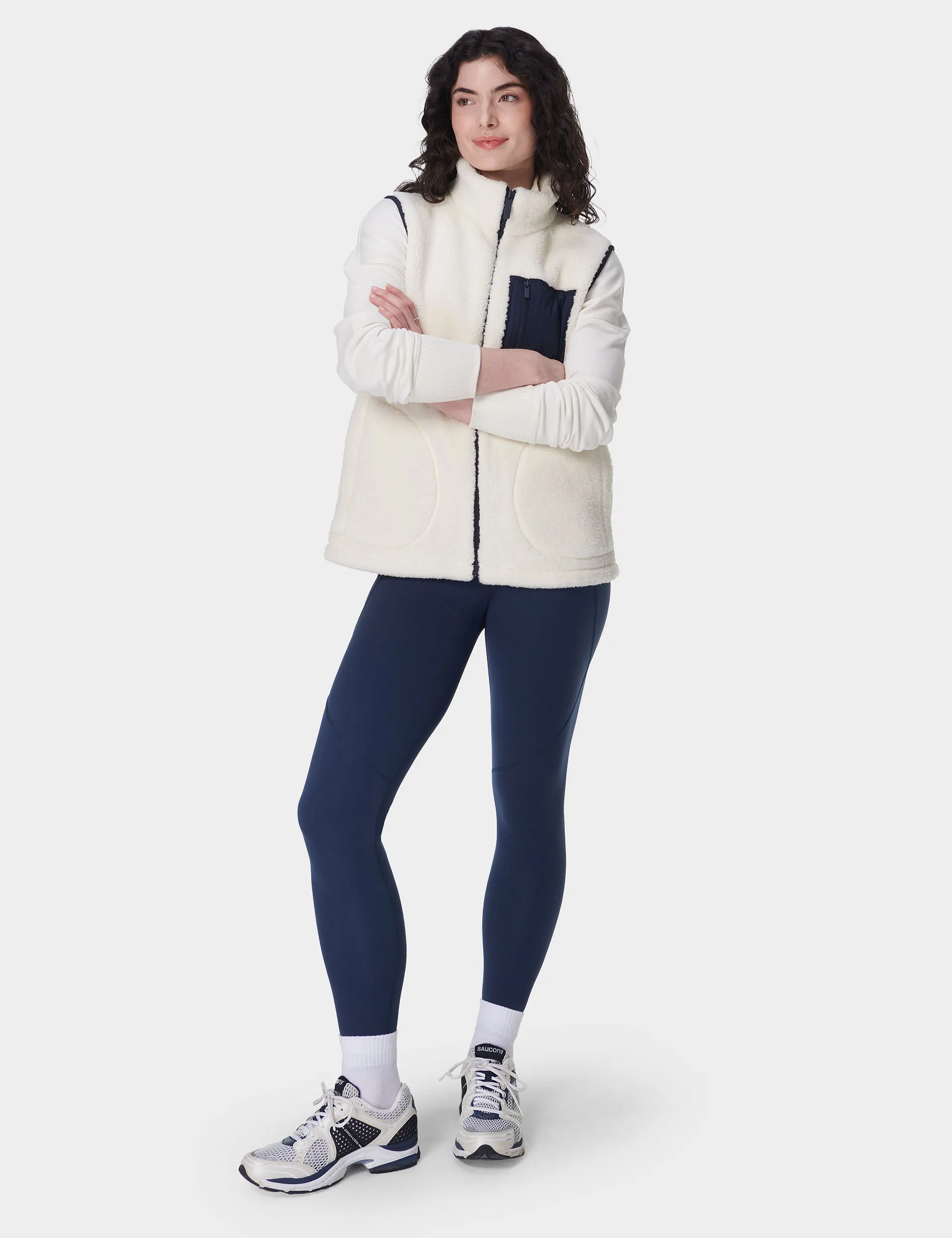 Plush Gilet - Lily White