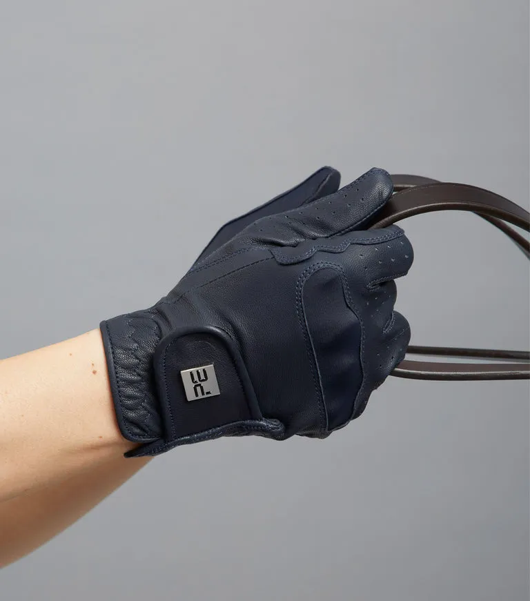 Premier Equine Mizar Leath Riding Glove Navy