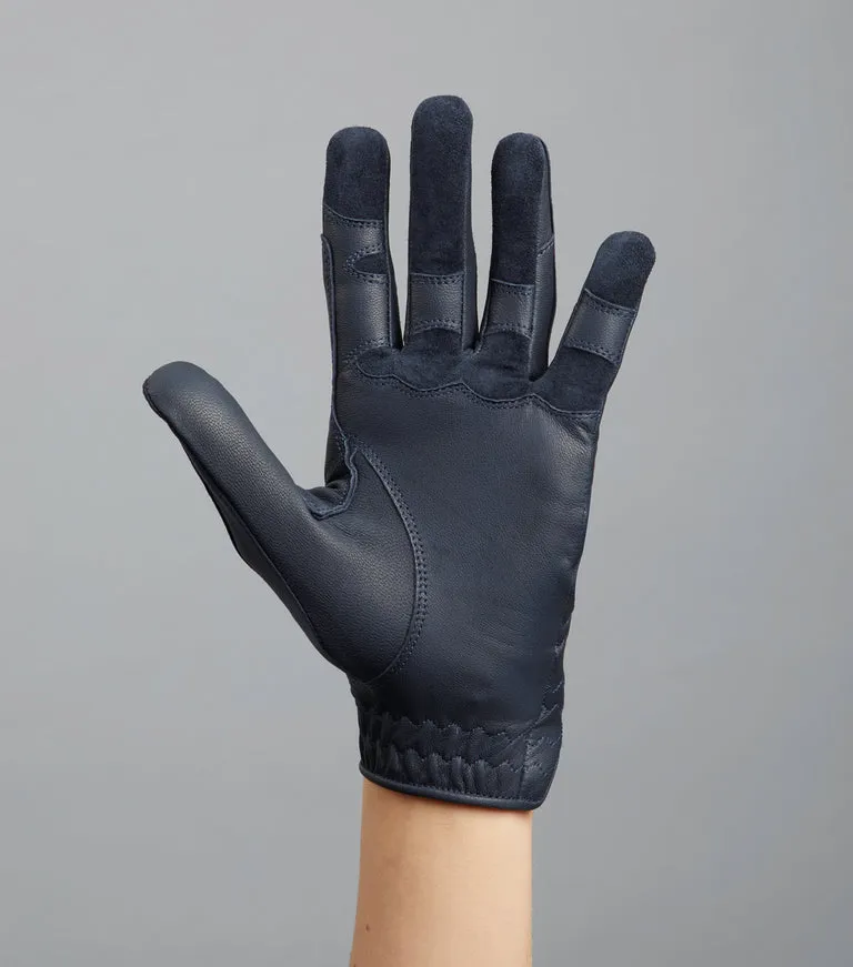 Premier Equine Mizar Leath Riding Glove Navy