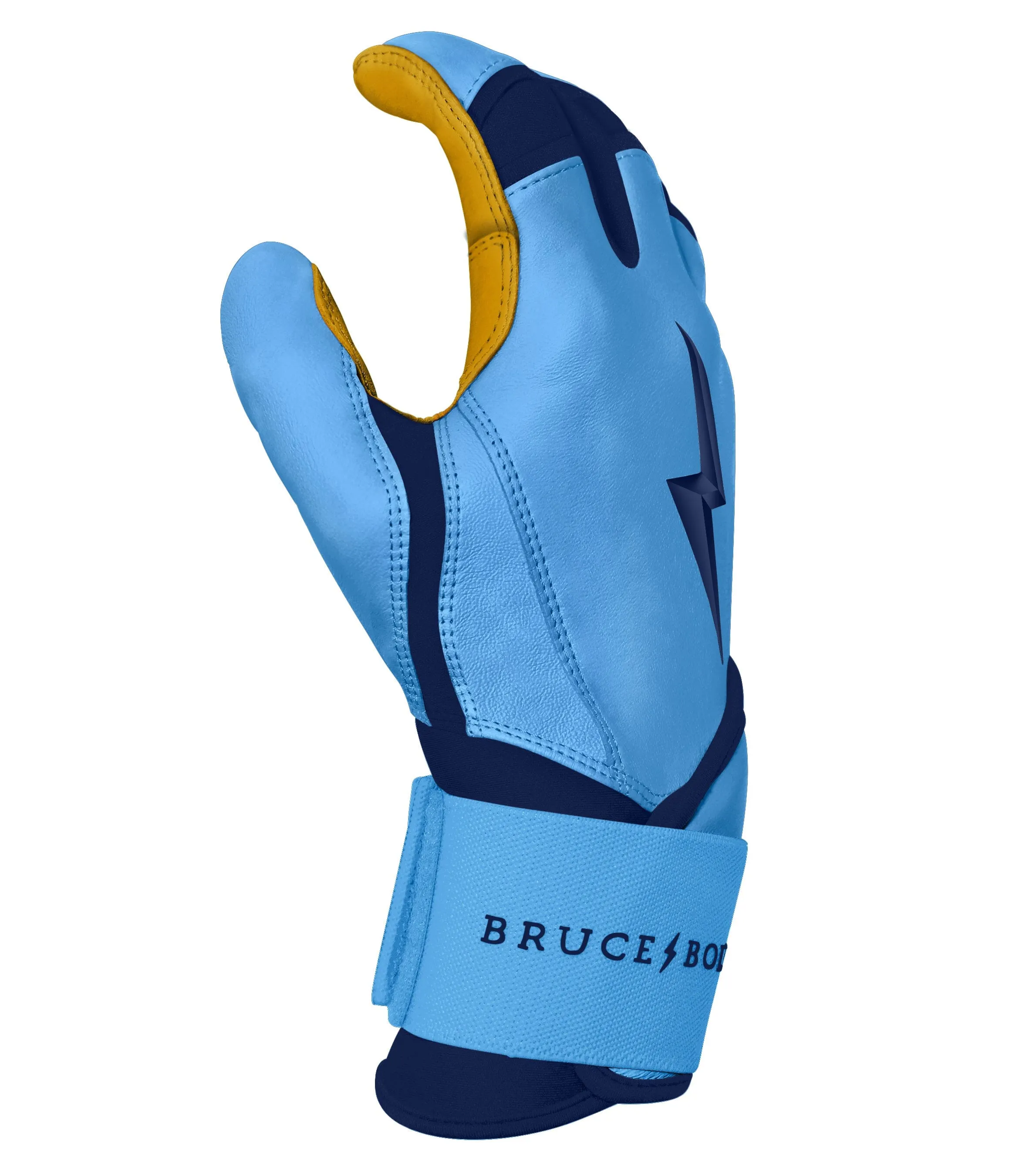 PREMIUM PRO Creator Series Long Cuff Batting Gloves | Carolina Blue