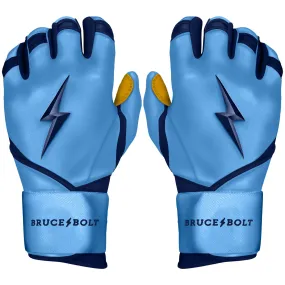 PREMIUM PRO Creator Series Long Cuff Batting Gloves | Carolina Blue